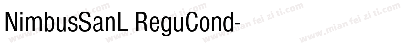 NimbusSanL ReguCond字体转换